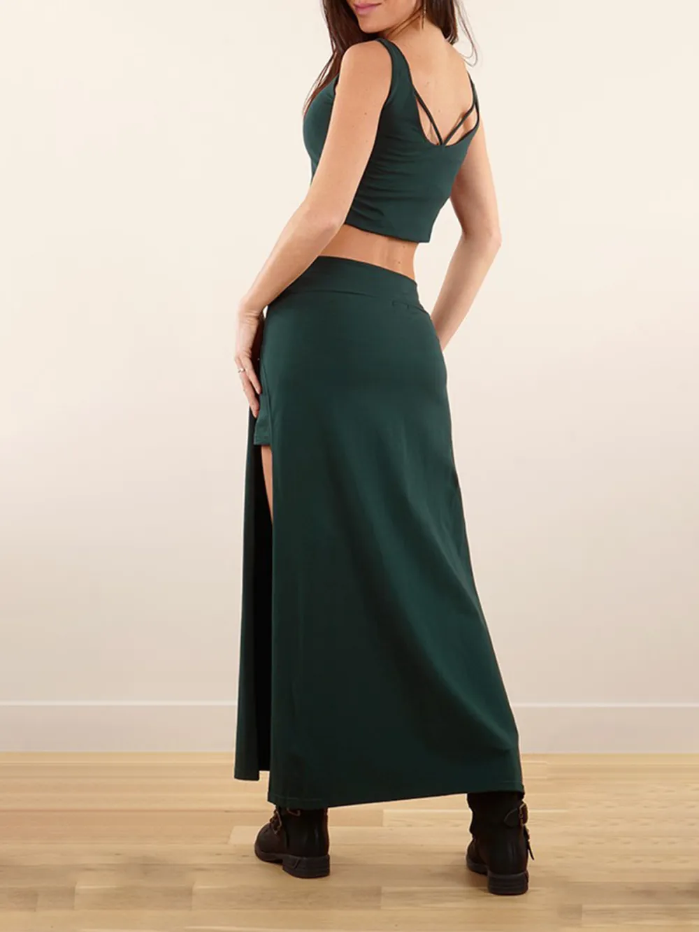 Split Long Skirt