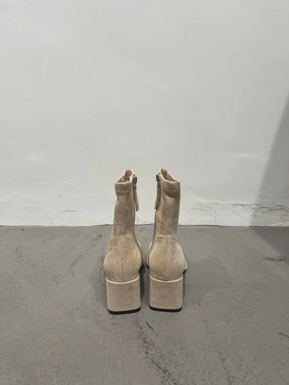 Minimal Suede Ankle Boots