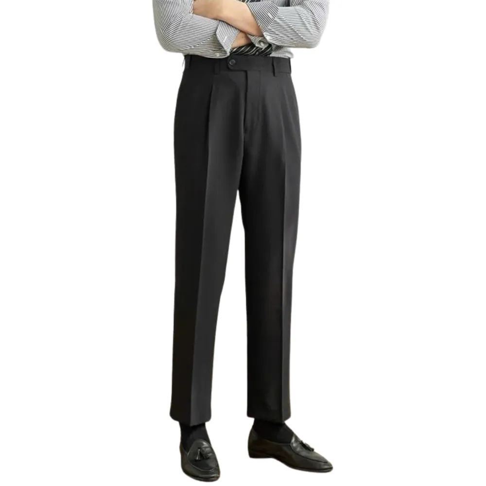 Relaxed Elastic Waist Trousers