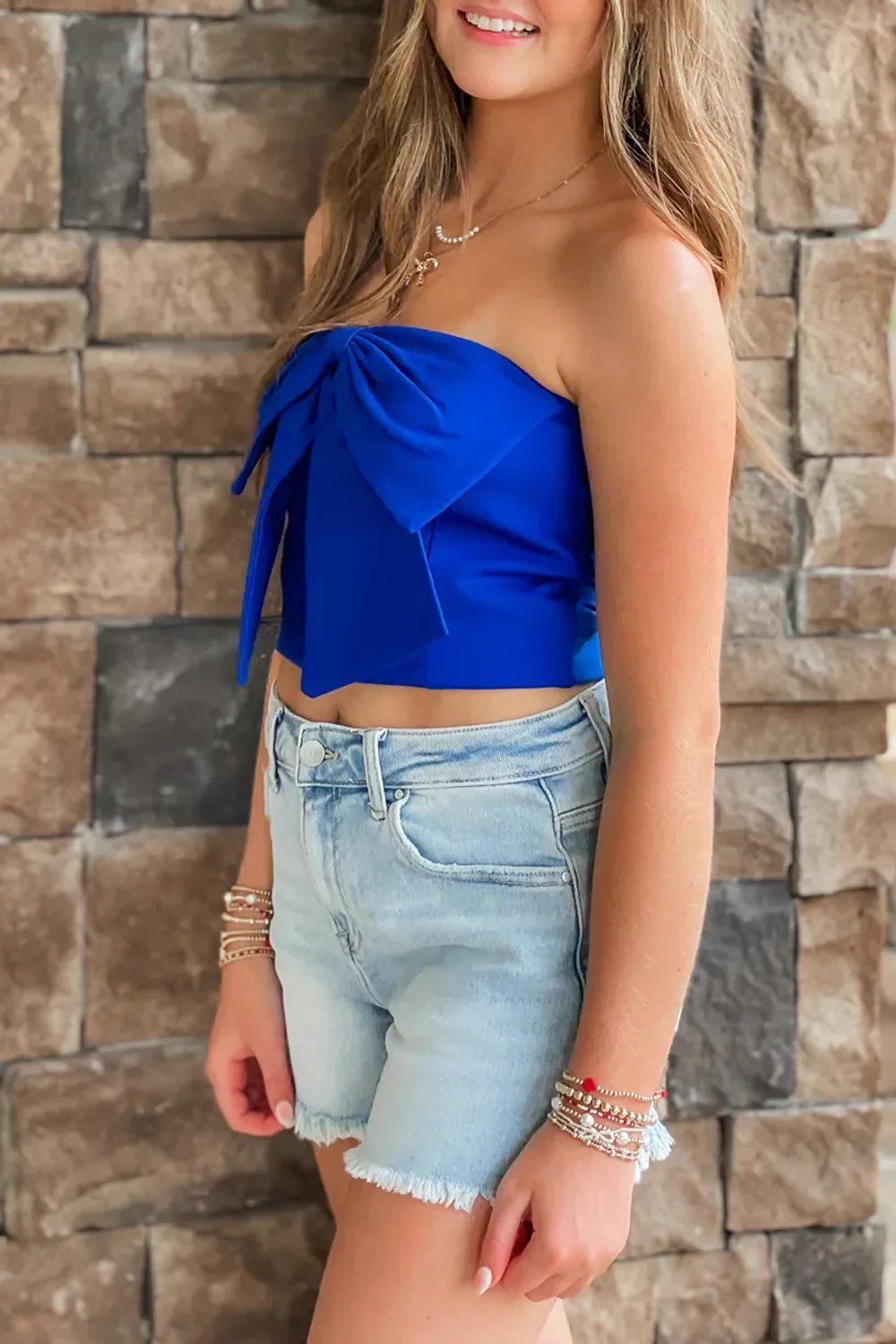 Light Blue Denim Shorts