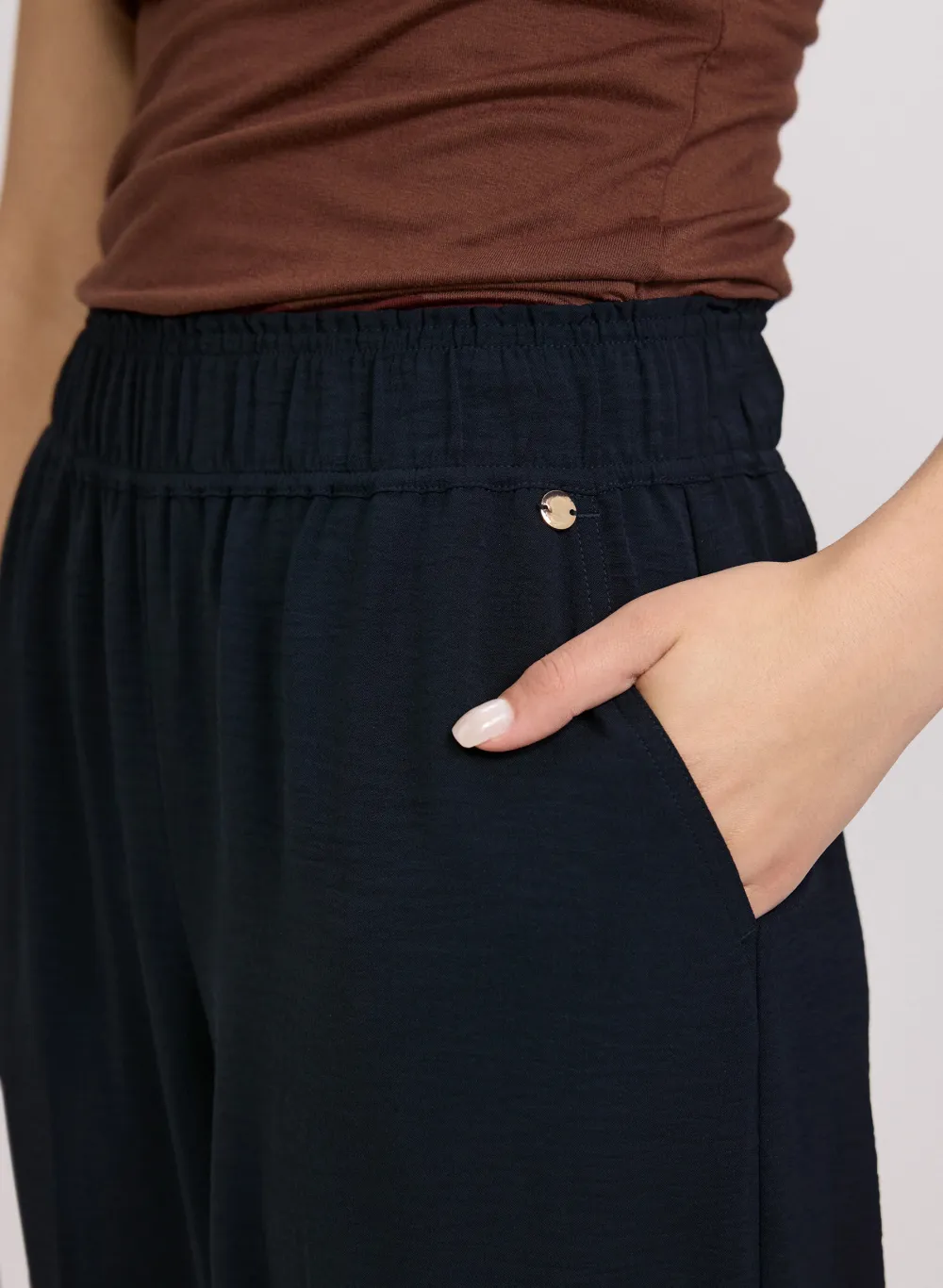 Pleated Casual Wide-Leg Pants