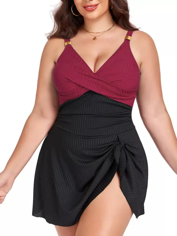 Island Ruched Swim Dress