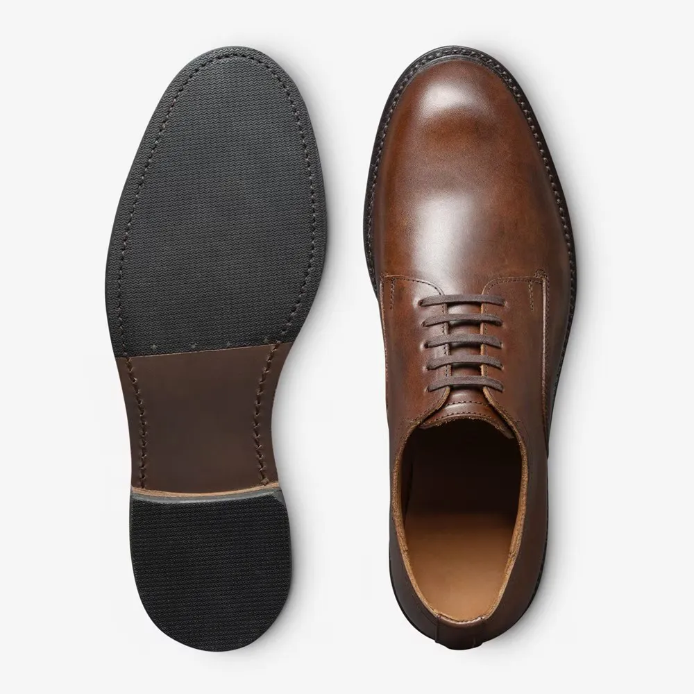Plain-toe Commuting Style  Derby Shoe