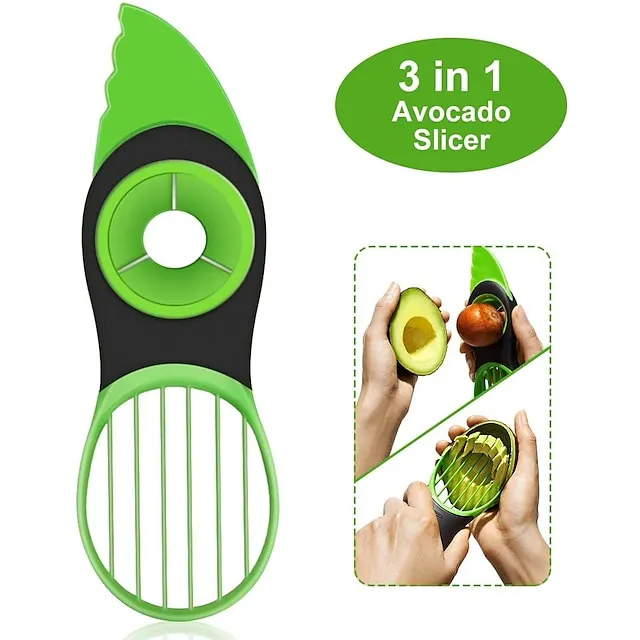 Three-In-One Avocado Knife Multi-Purpose Avocado Slicer