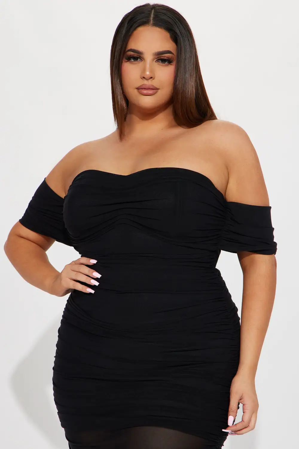 Sofia Mesh Maxi Dress - Black