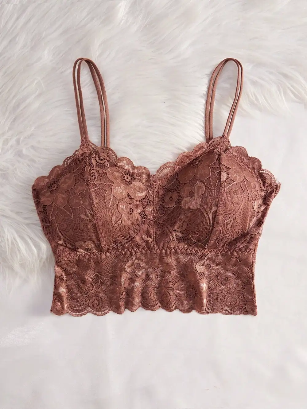 Lace Wireless Cami Cami Bra