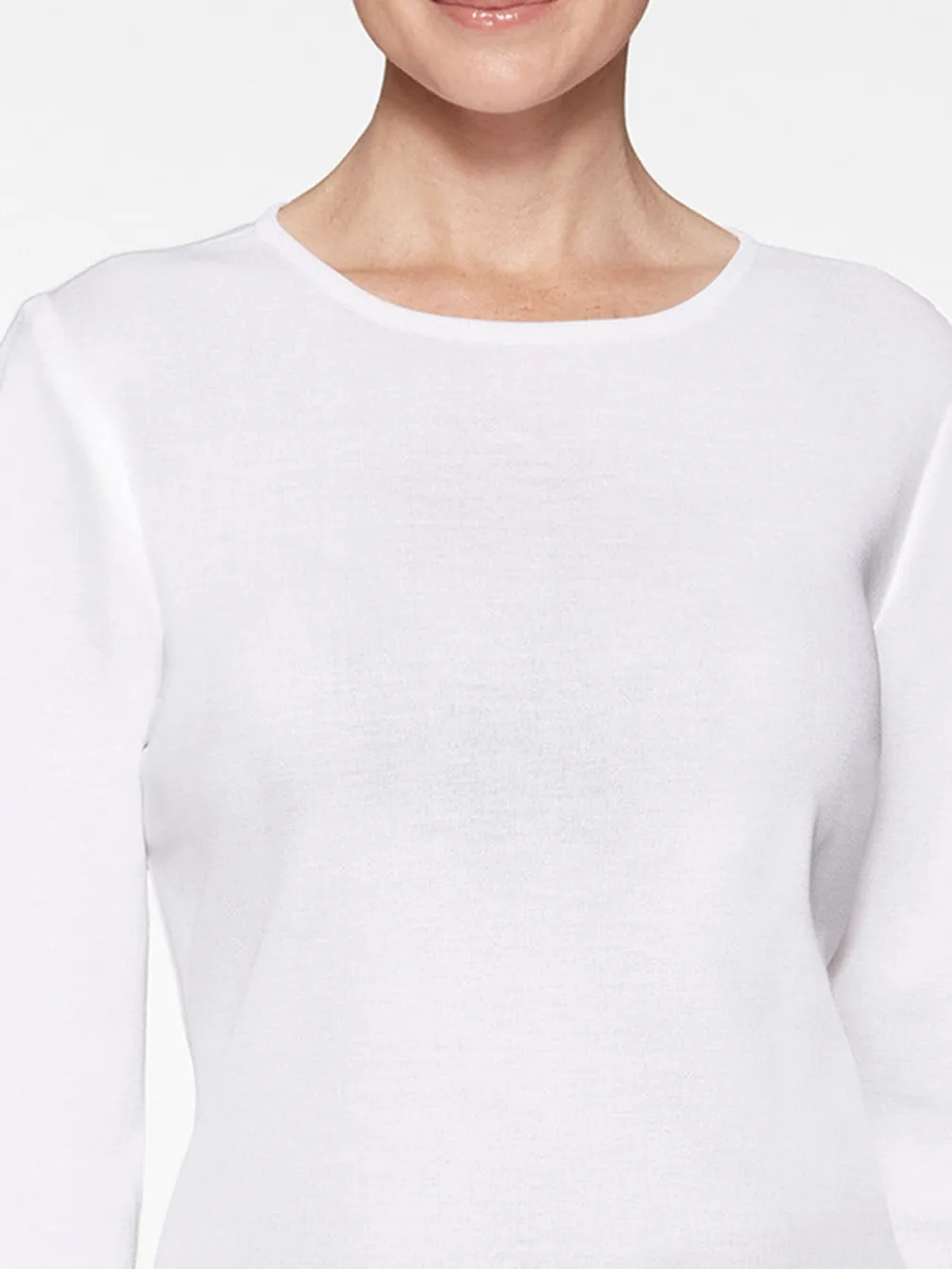 Three Quarter Sleeve Solid Color Tunic