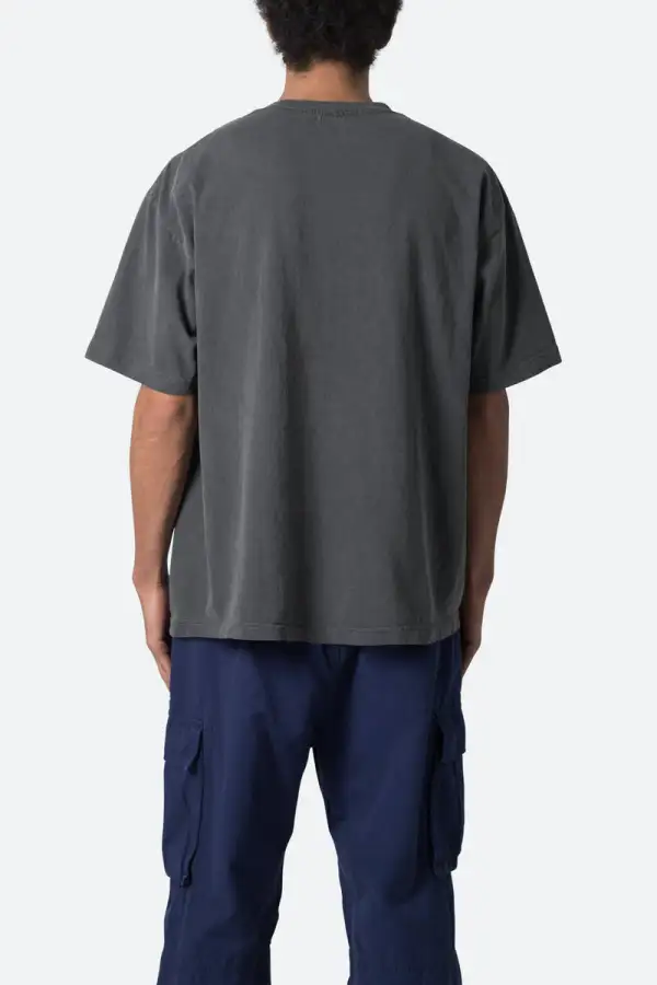 DARK GRAY GRAPHIC PRINTED T-SHIRT