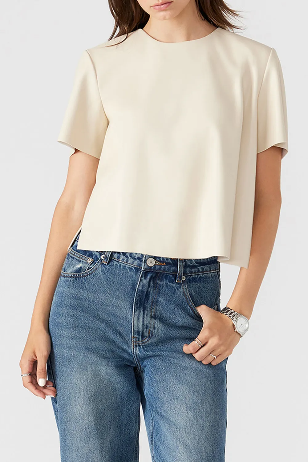 POLYESTER TOP BONE