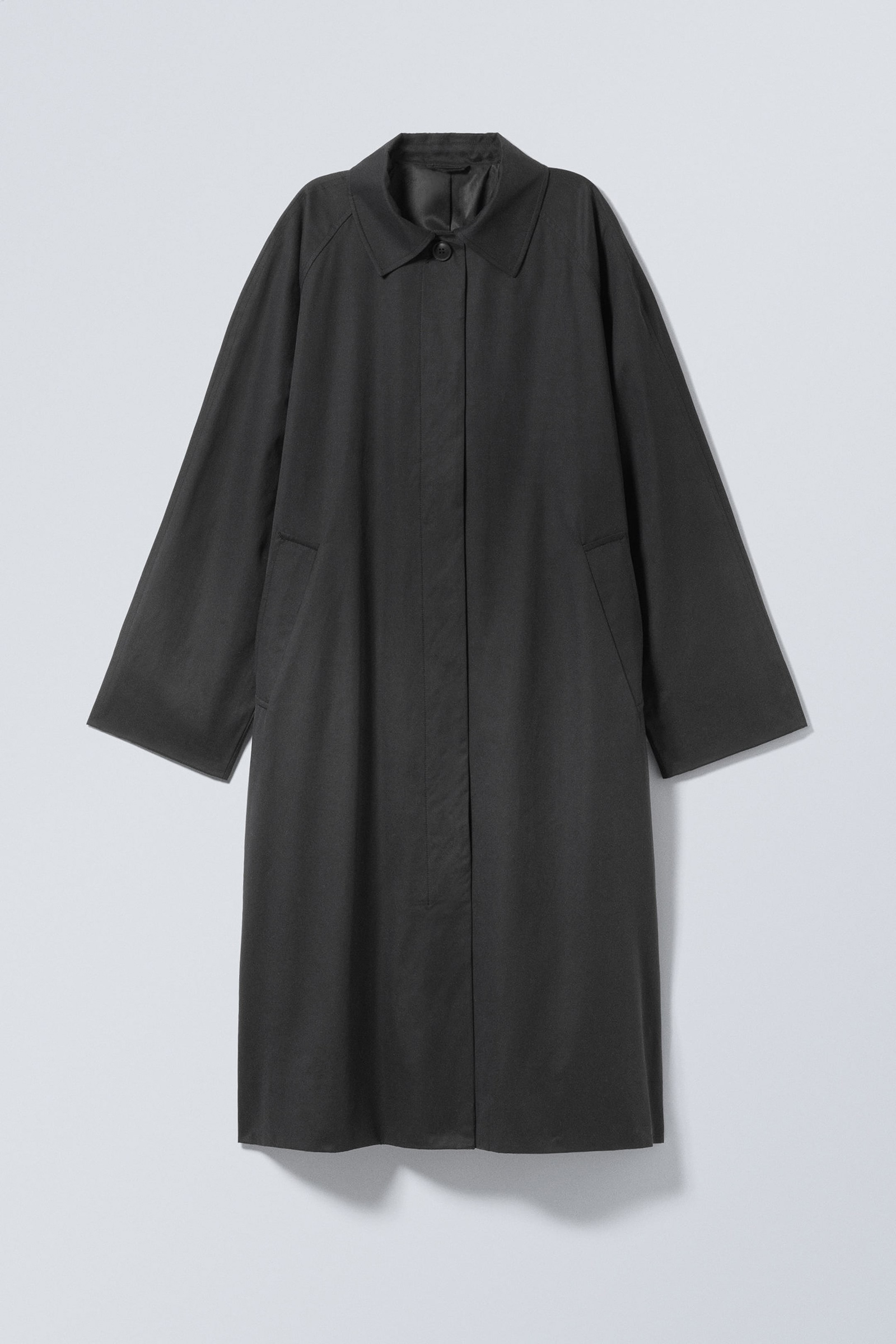 Oversized Raglan Sleeve Long Coat
