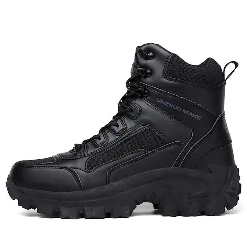 Men's Combat Boots Orthopedic Support Hiking Boots Waterproof Puncture-Resistant Work Boots