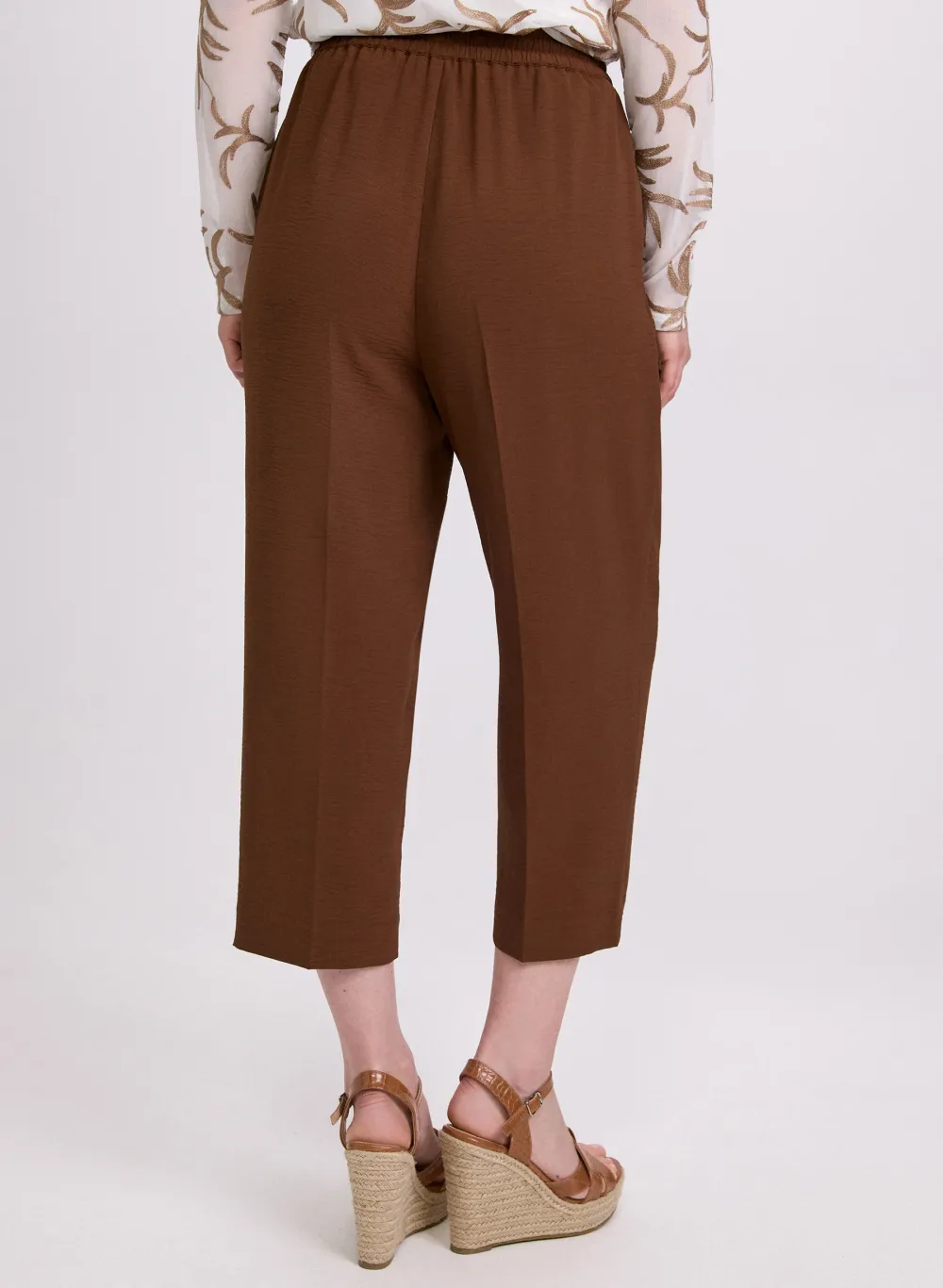 Drawstring Straight-Leg Pants
