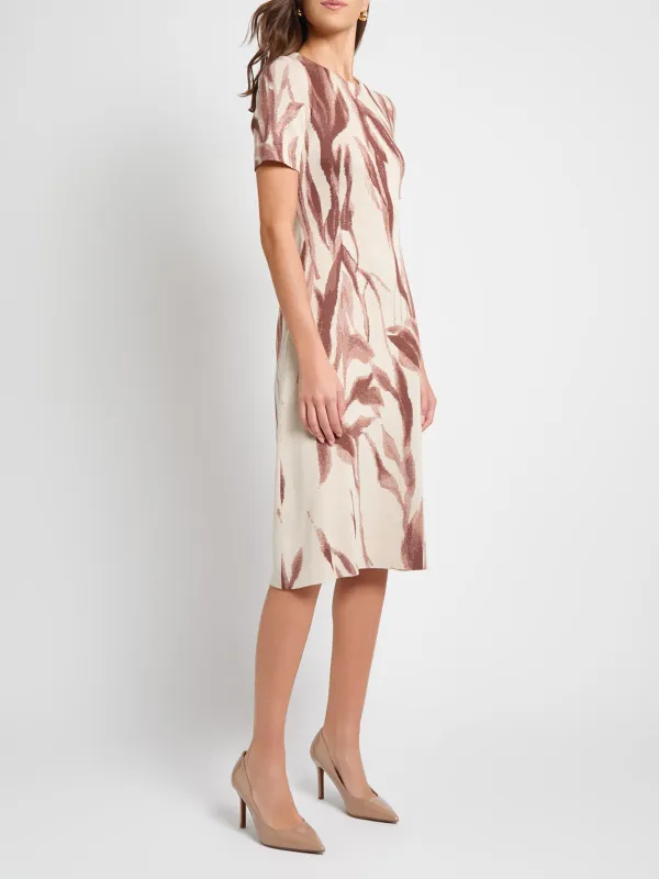 Round Neck Short Sleeved Dress
