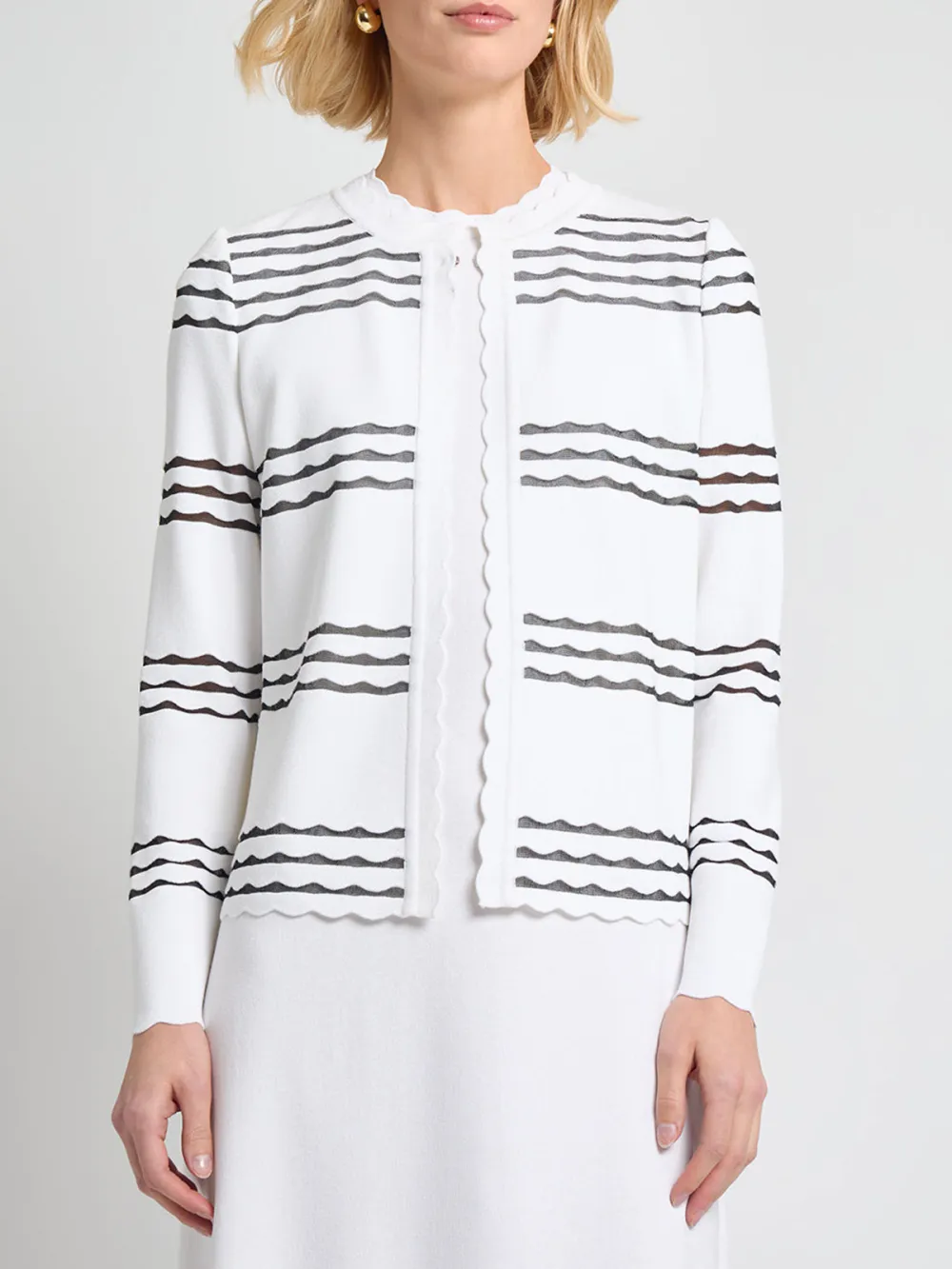 Hollow Striped Jacket