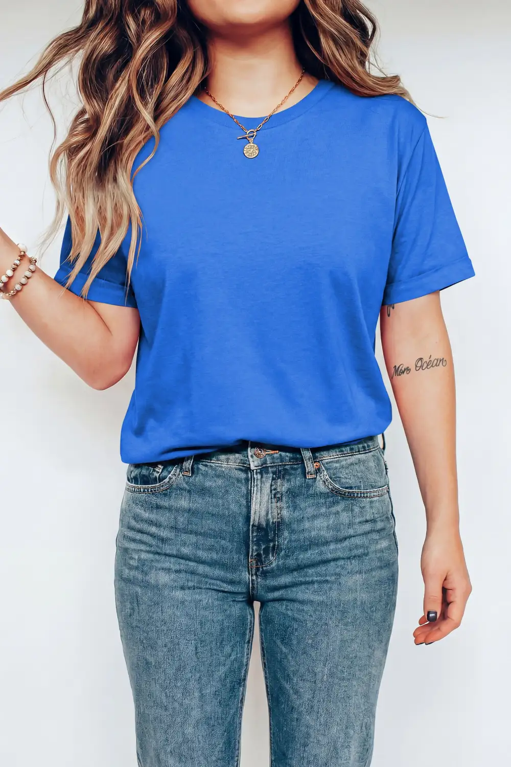 Airy Stripe Casual Tee