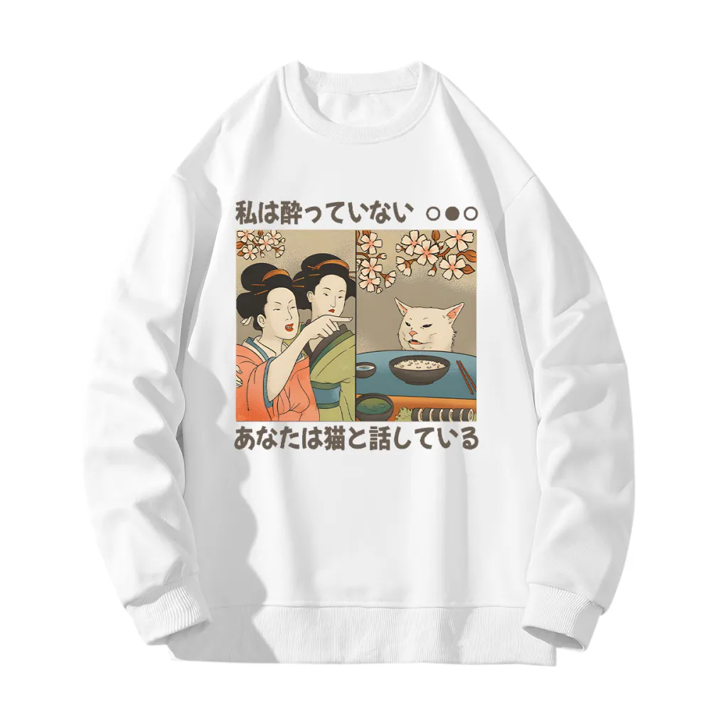 Women's Printed Round Neck Long Sleeve Sweatshirts