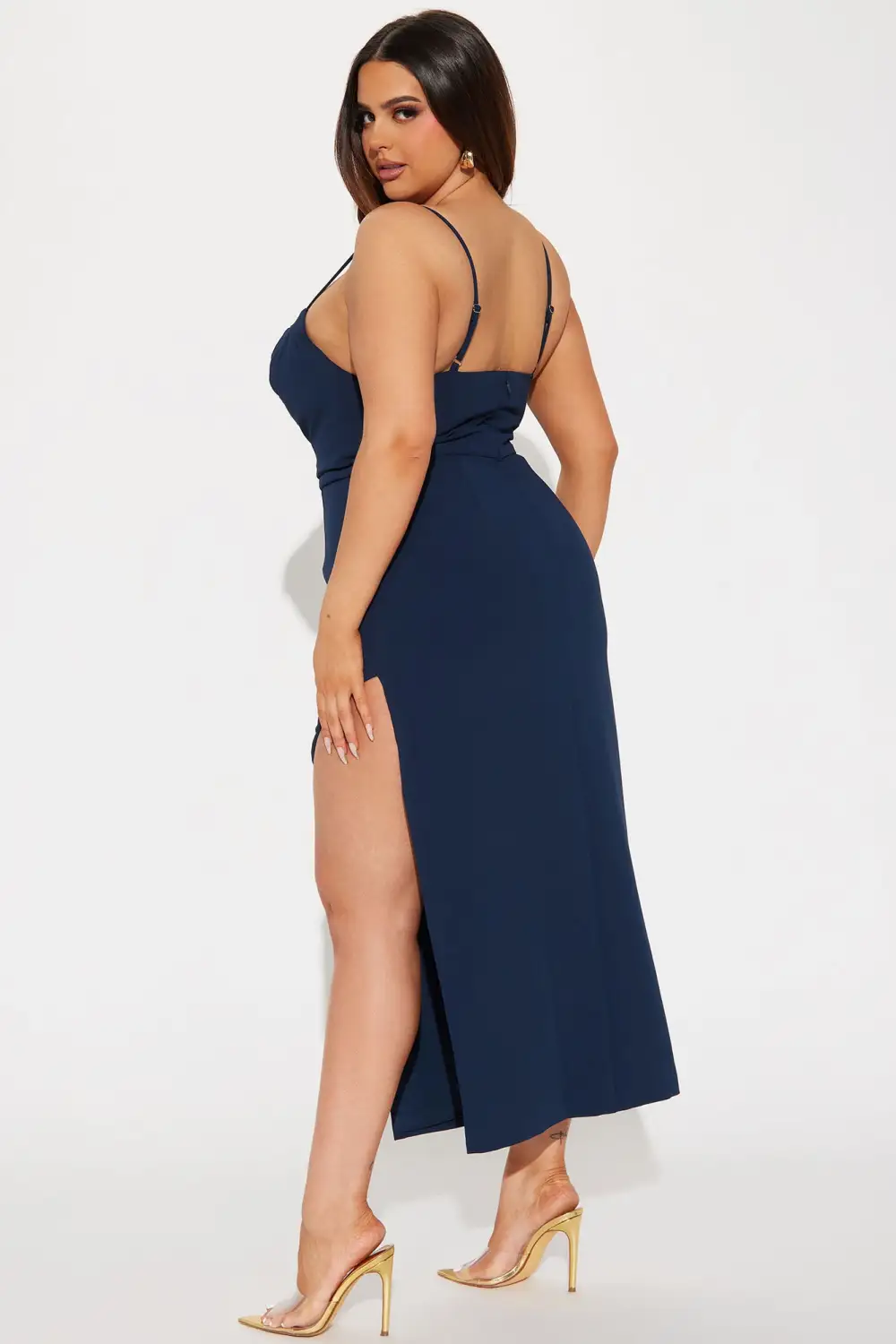 Kayla Sweetheart Maxi Dress - Navy