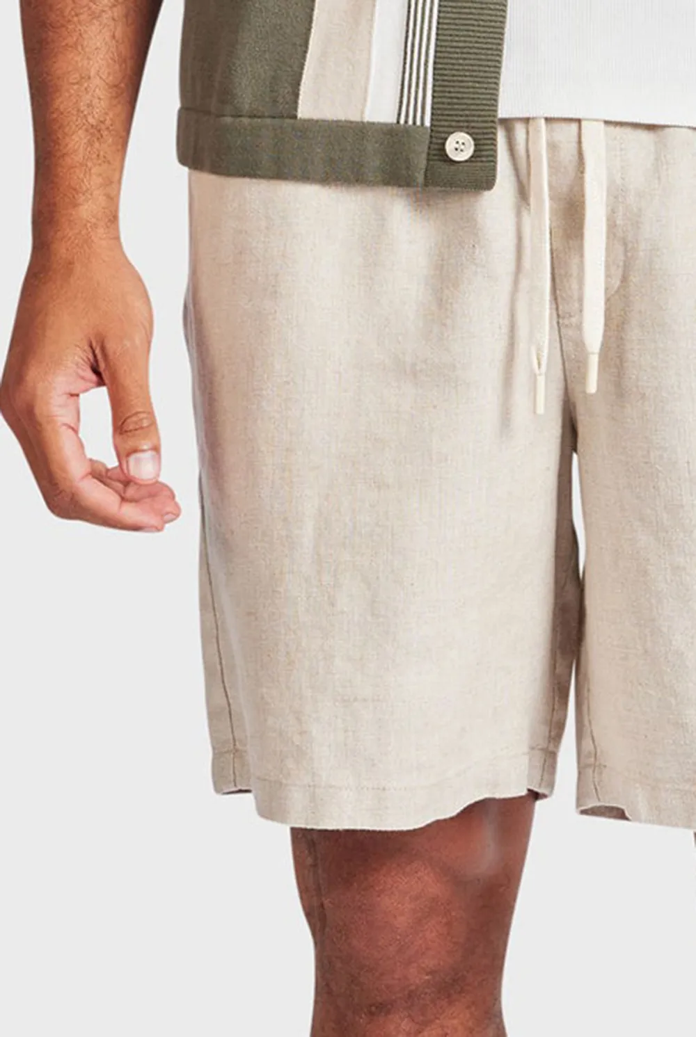 Jeff Linen Short-Oatmeal
