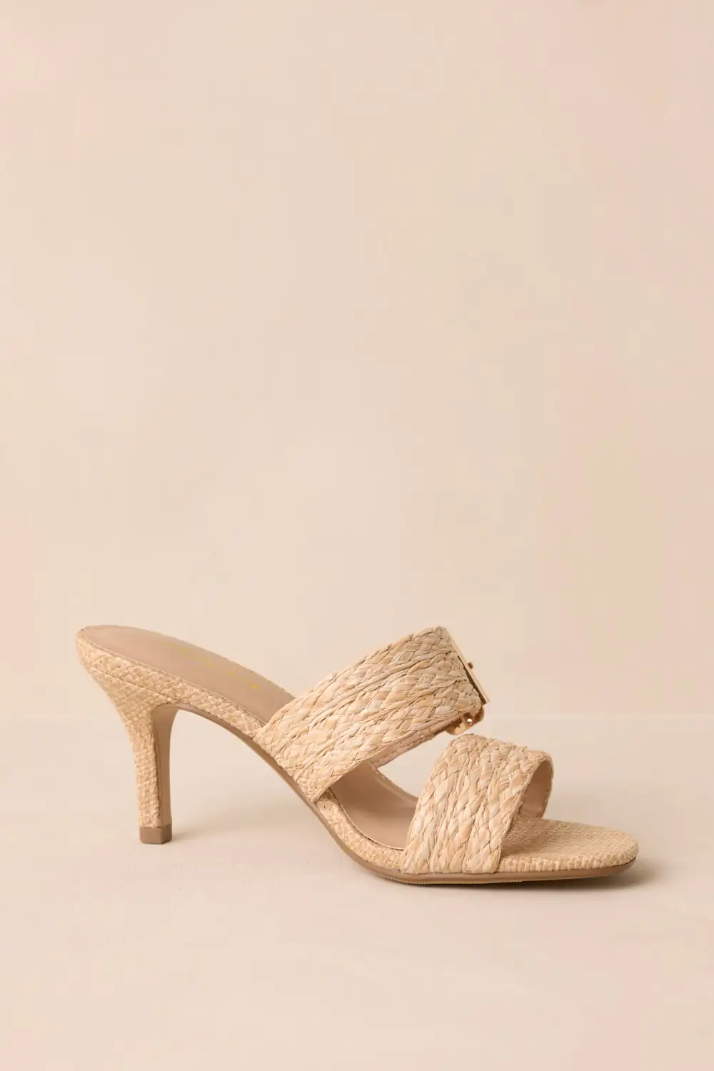 Raffia Woven Heels