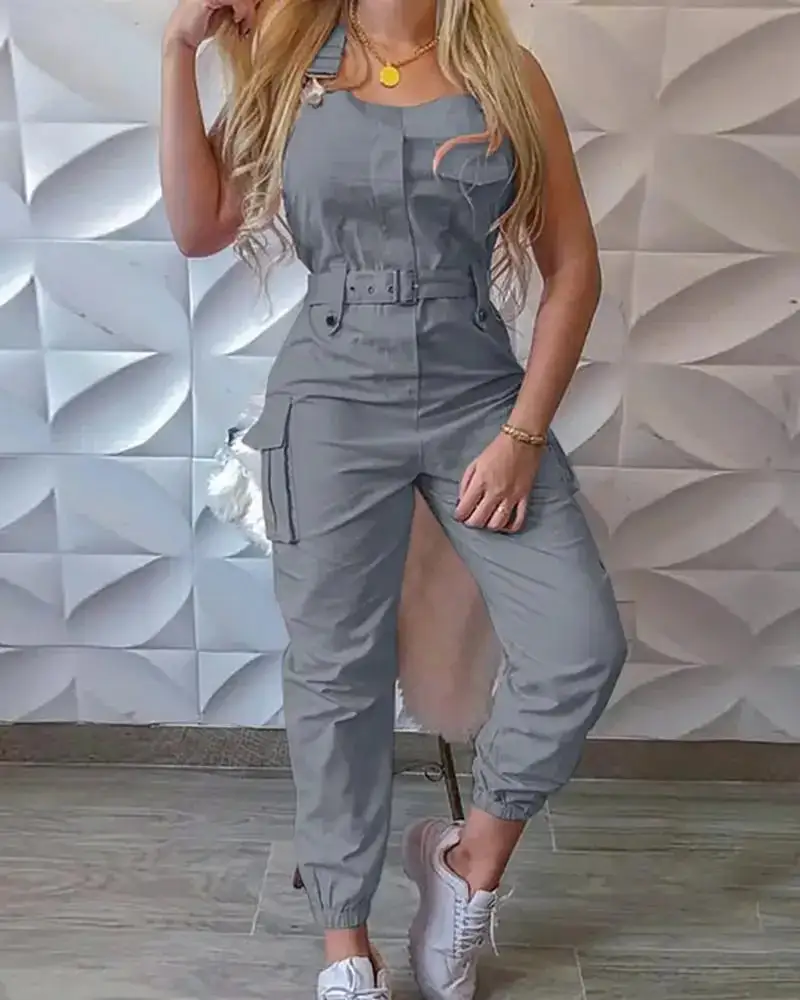 Comfort Chic Loose-Fit Wide-Leg Cotton Jumpsuit