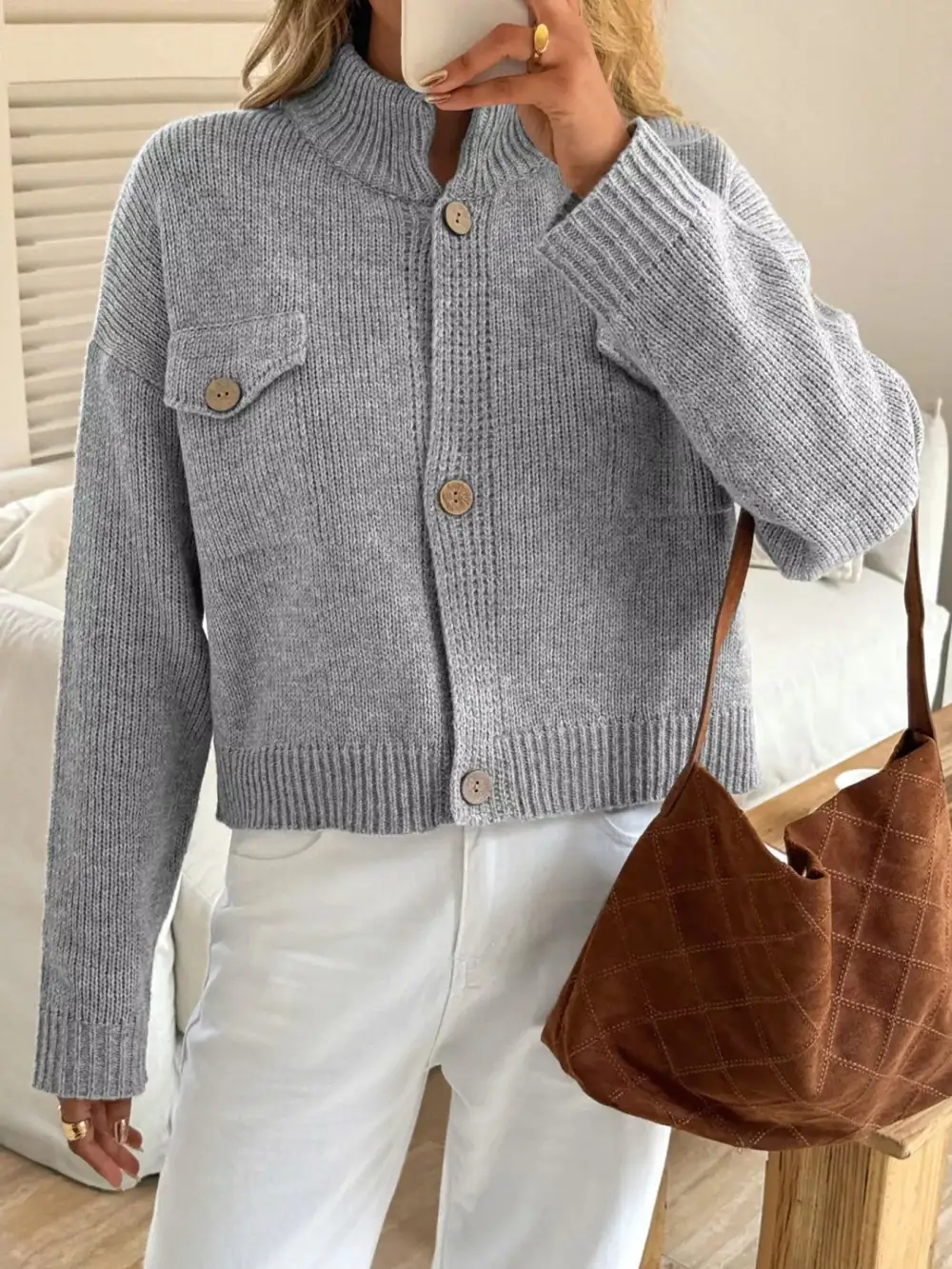 Everyday Button Down Knit Cardigan