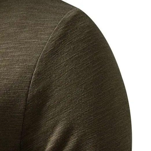Slub Cotton Henley Shirt