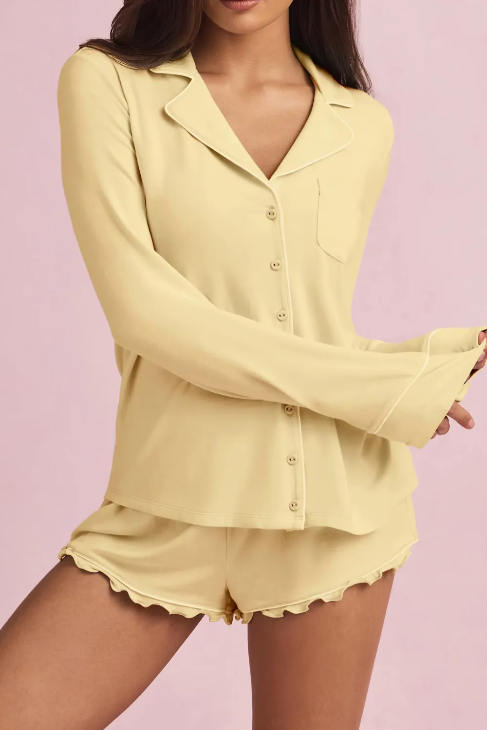 Casual Solid Color Soft Home Clothes