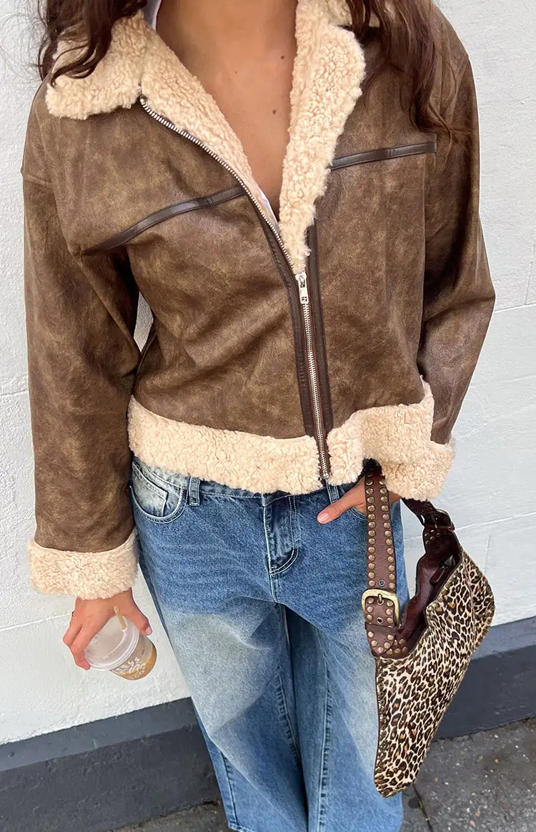 Leather Aviator Jacket