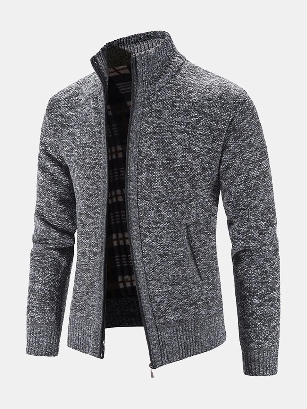 Man Zip Up Cardigan