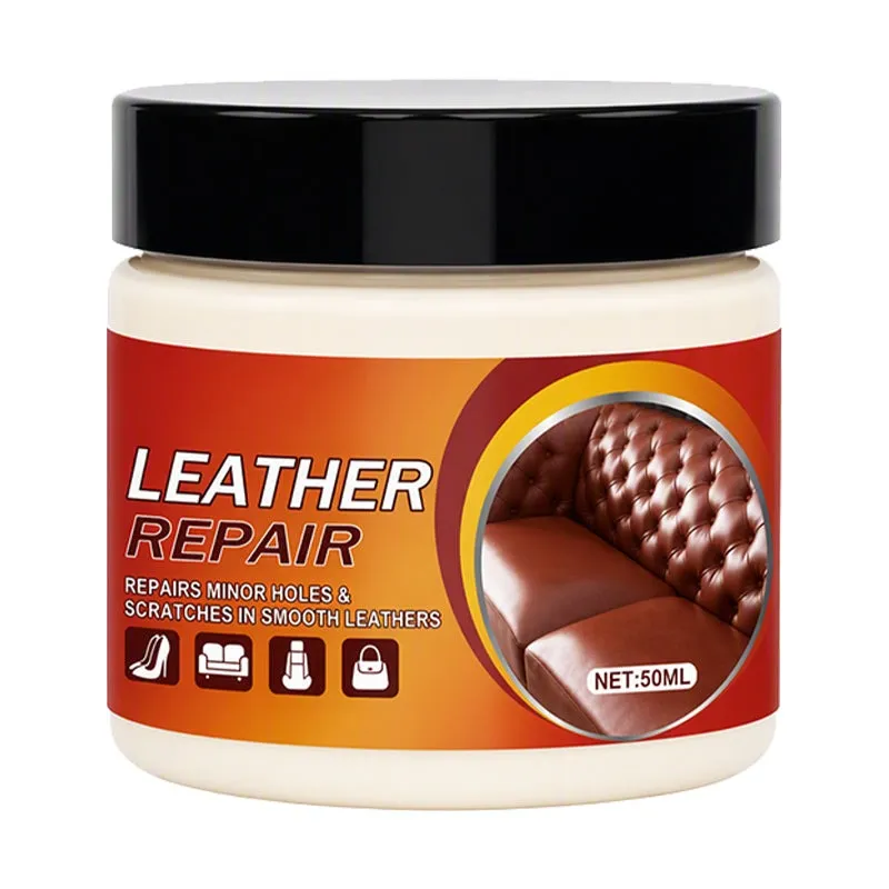Multi‑Functional Leather Scratch Repair Cream‑Professional Seamless Leather Restorer, Texture Restoration Balm for Sofa, Car Seats, Bags & Shoes