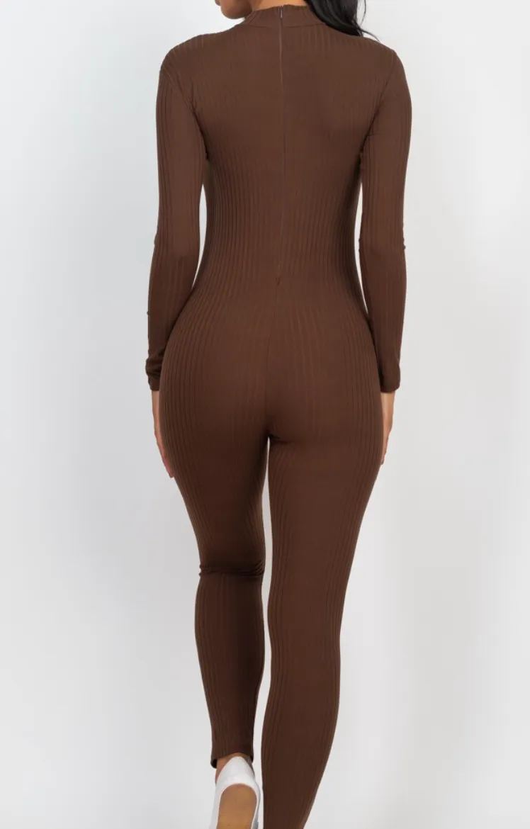 Long Sleeve Ribbed Bodysuit