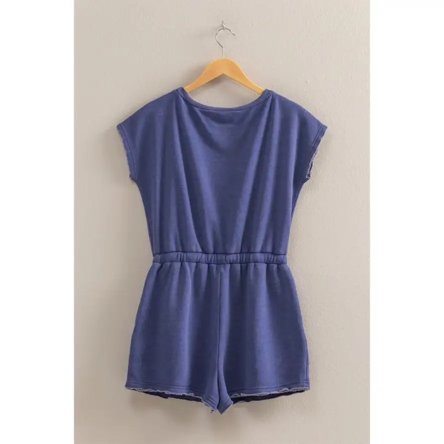 Roomy Drawstring Flowy Casual Romper