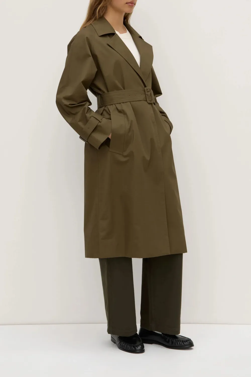 Cotton Raglan Sleeve Coat