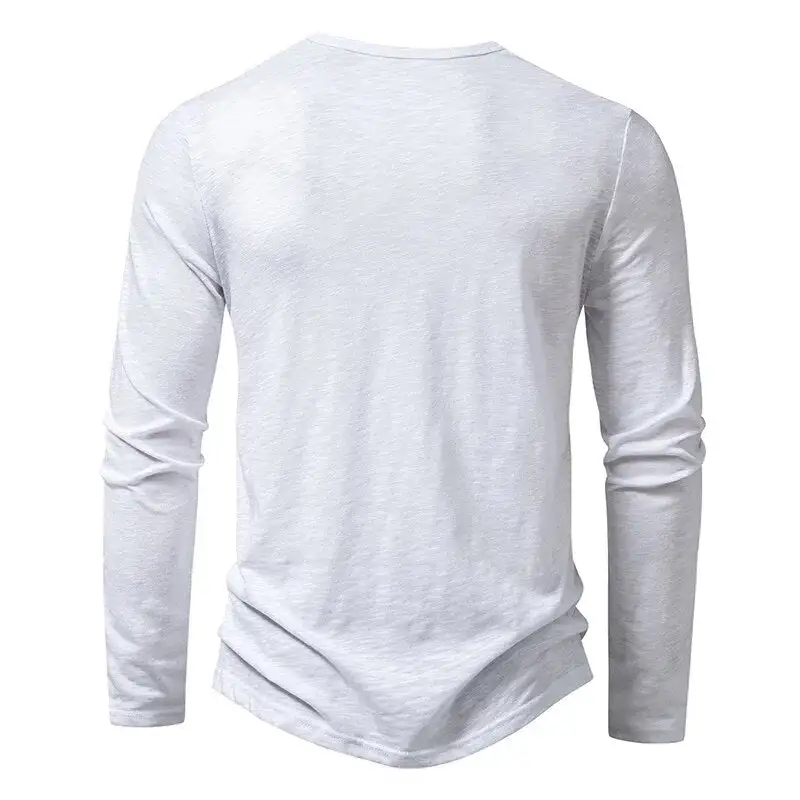 Slub Cotton Henley Shirt