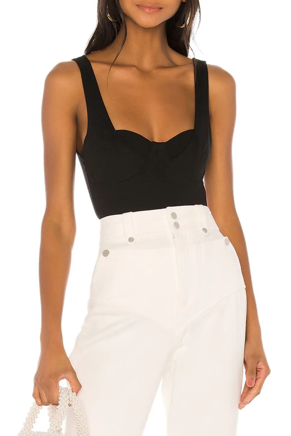 Black One-Piece Bodysuit