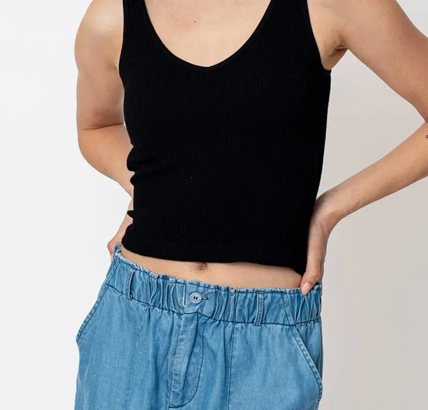 Black Padded Bra Tank