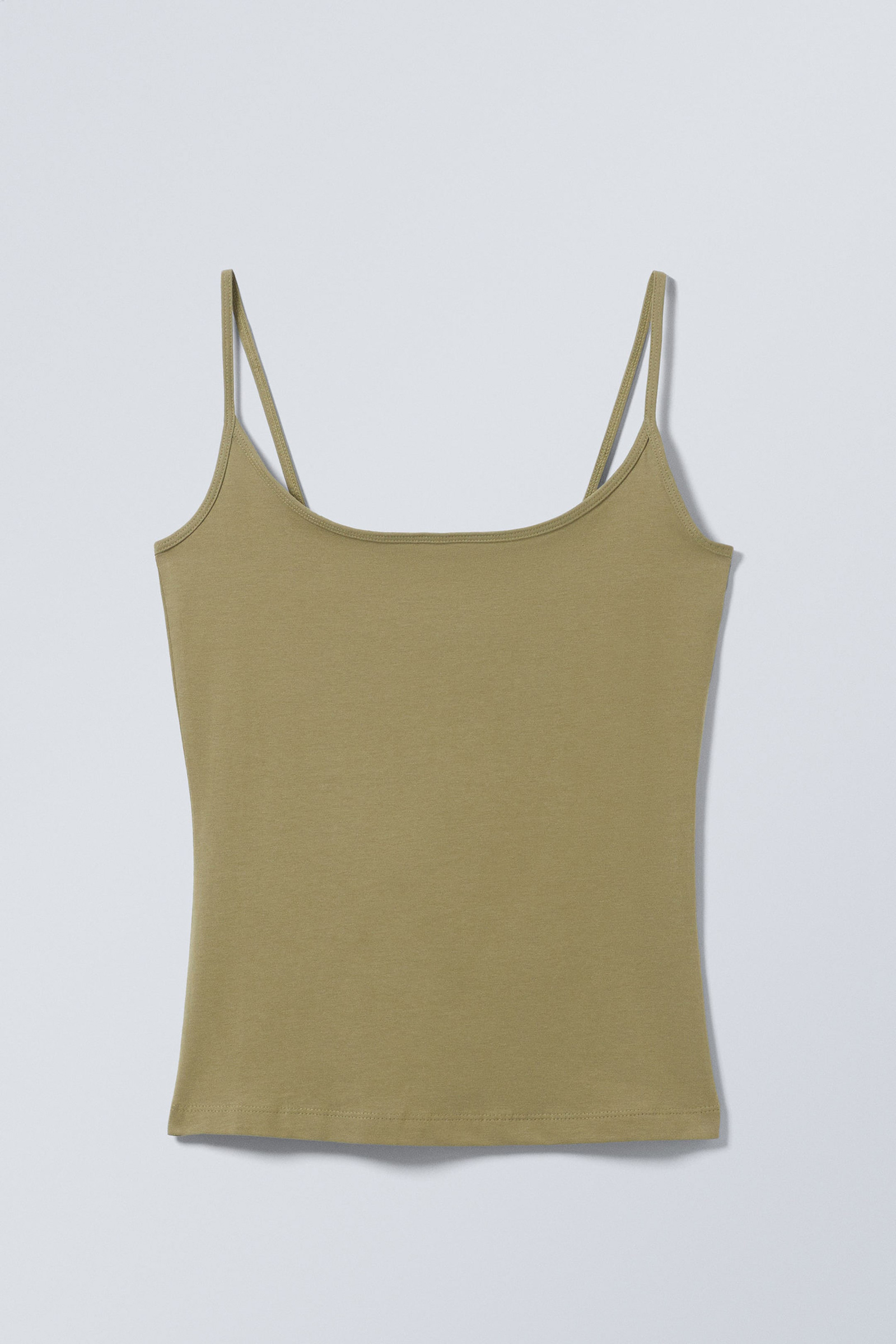 Scoop Neck Spaghetti Strap Cami