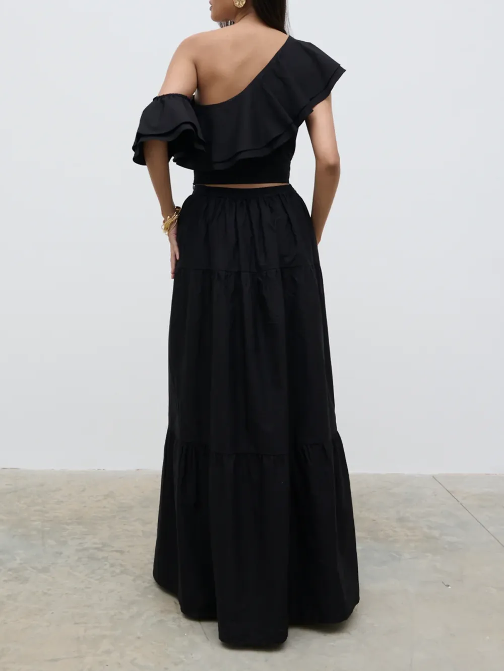 Ruffle Cropped Top