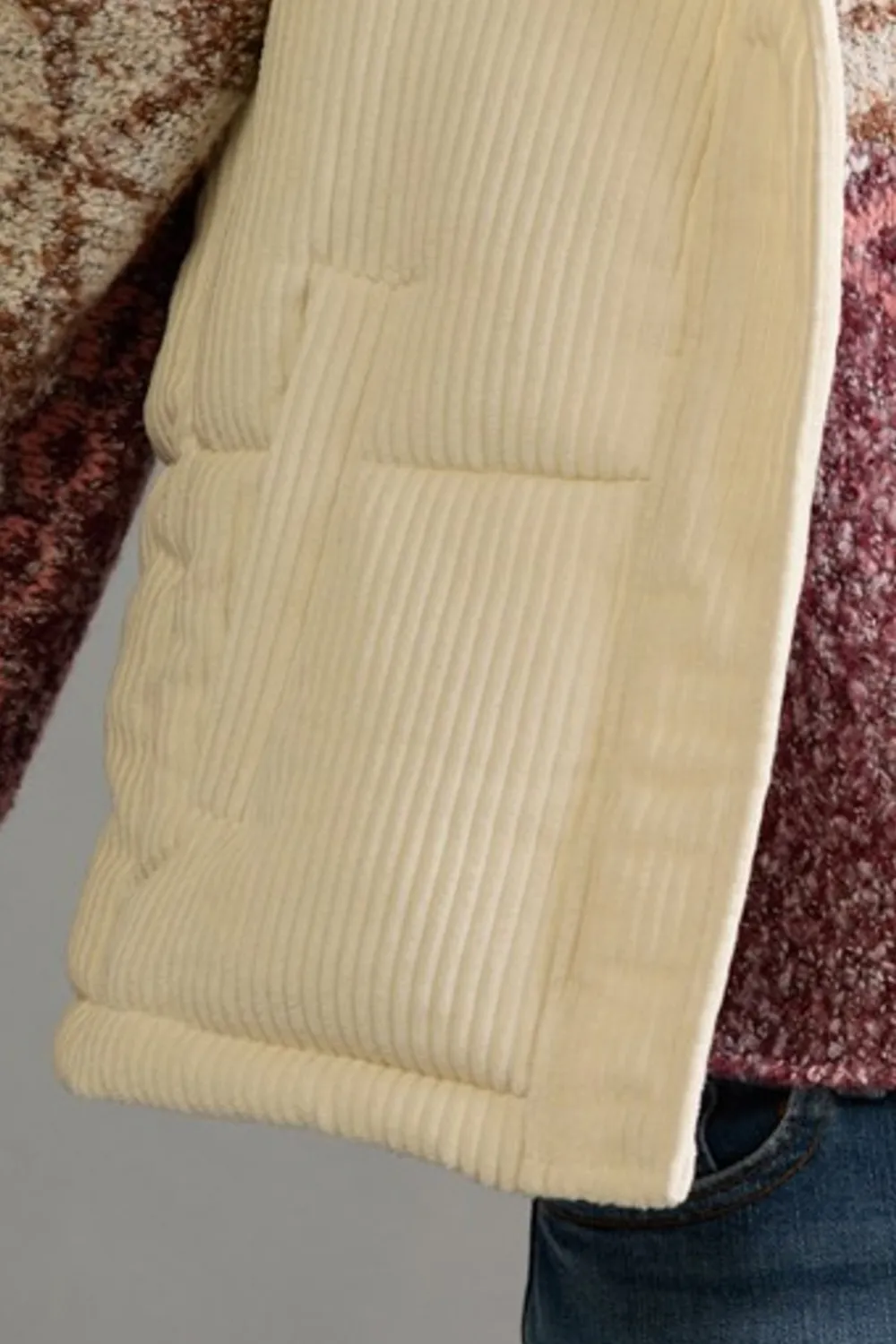Cream Corduroy Vest