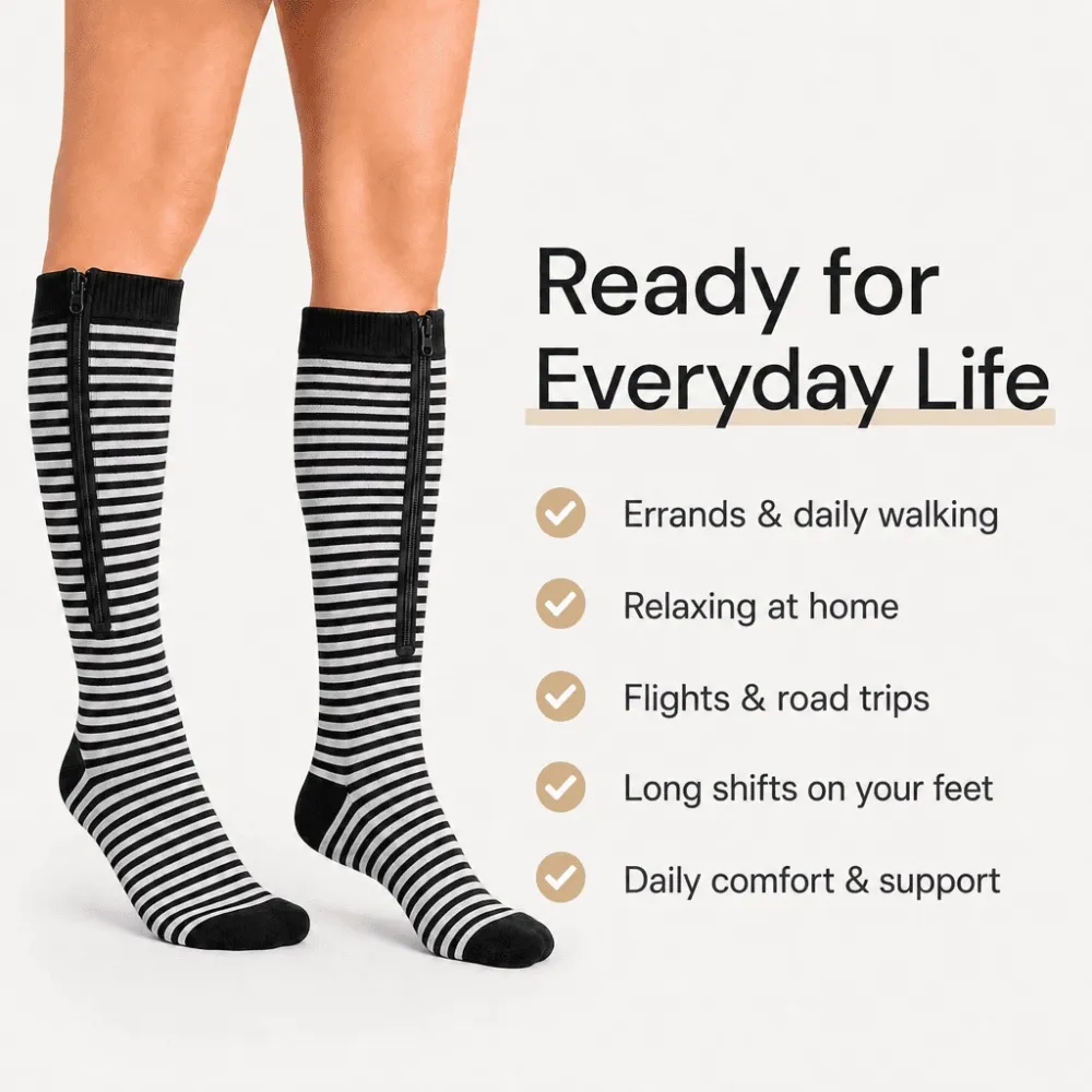 VenoEase Zip Up Compression Socks