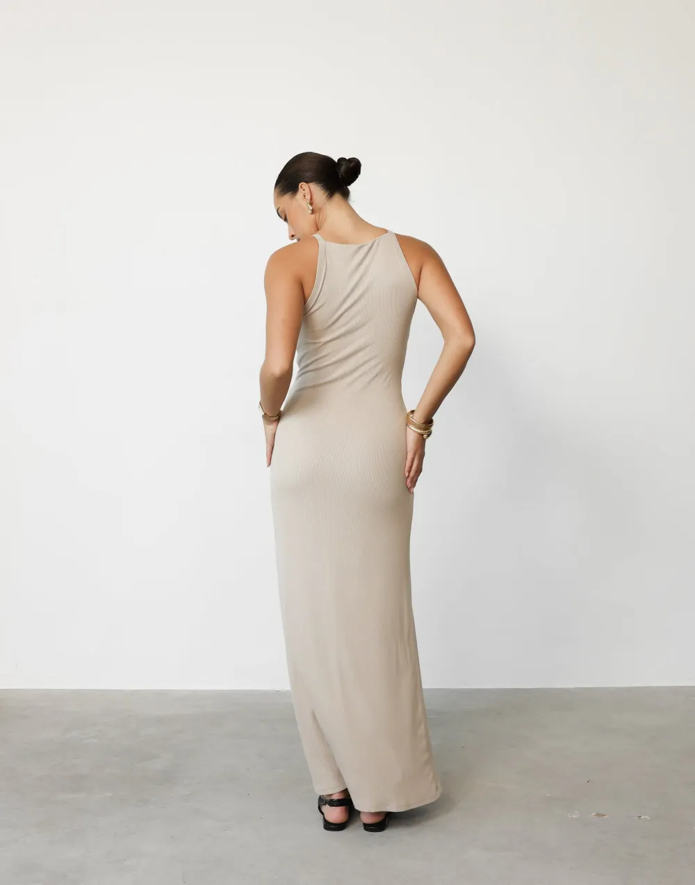 Maizie Maxi Dress (Latte)