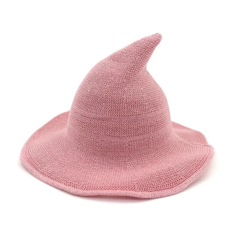 Women's Comfortable Knit Pointed Hat - Large Brim Halloween Party Props(22.04
