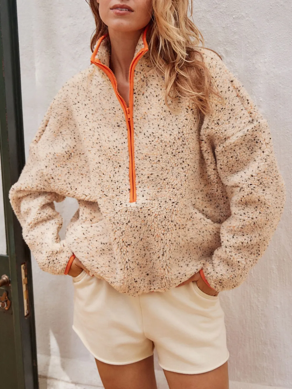 Quarter Zip Fashionable Wool Sweater