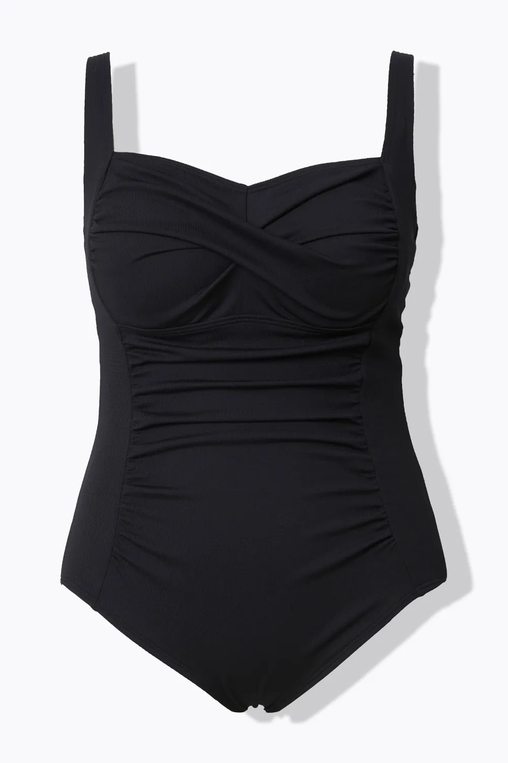 Adjustable Shoulder Strap Solid Color Swimsuit