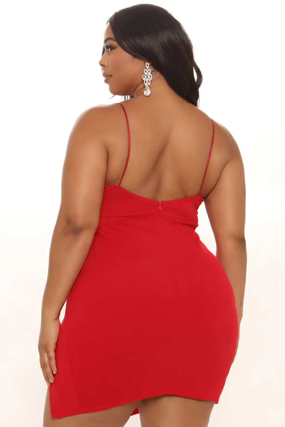 A Careless Night Midi Dress - Red