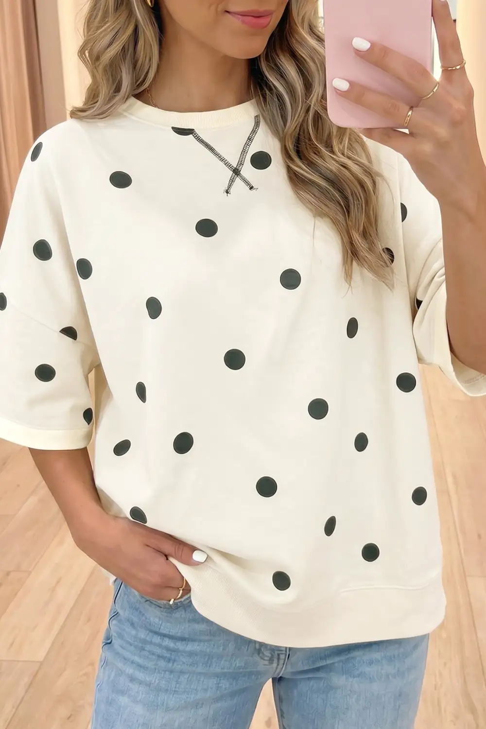 Airy Bloom Crew Neck Tee