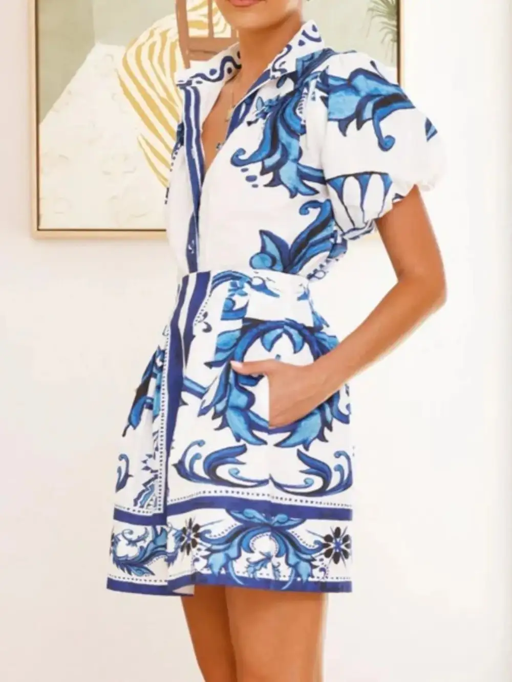 Button Front Strapless Coordinated Set