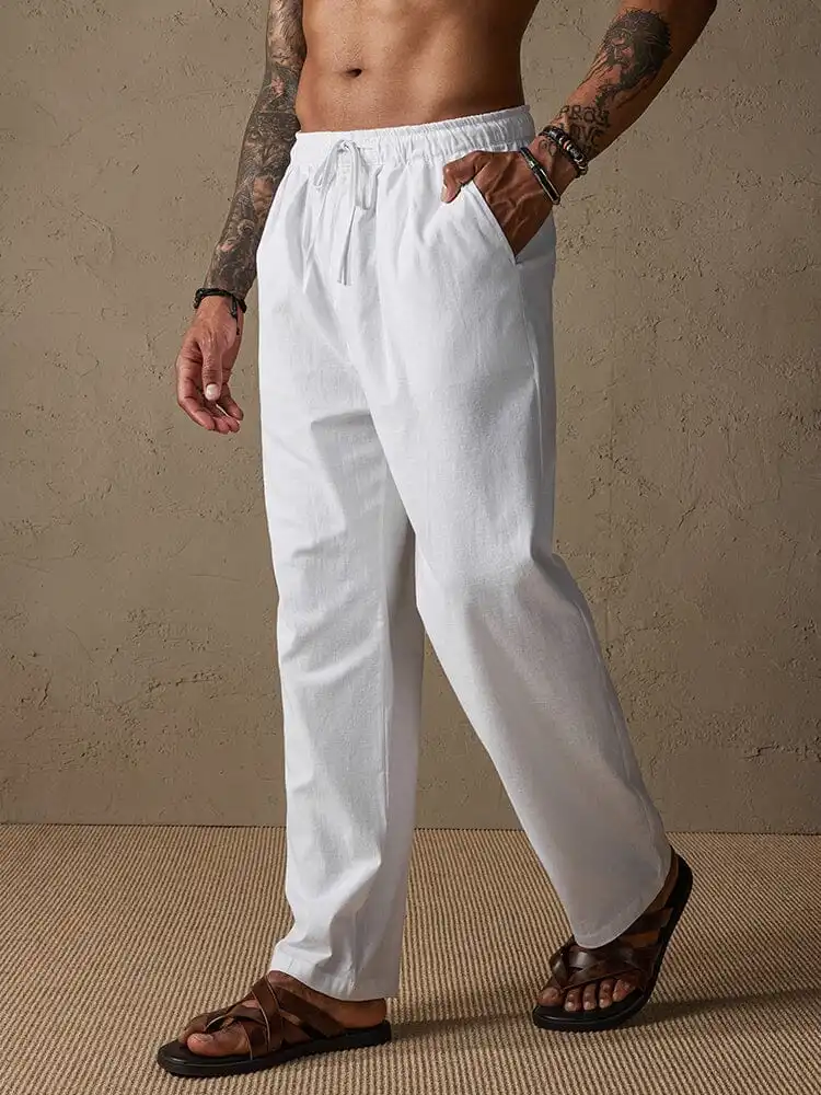 Tapered Straight Leg Pants