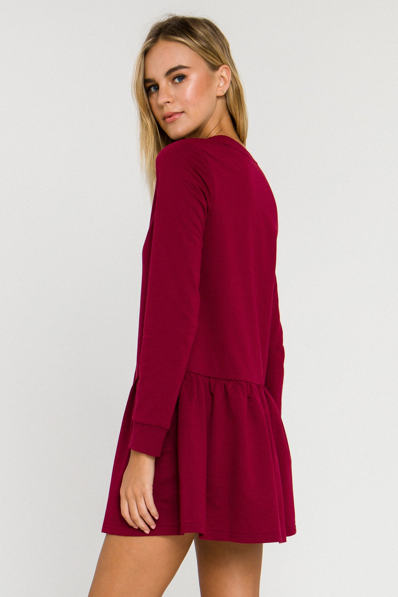 Knit Unbalanced Seam Dress