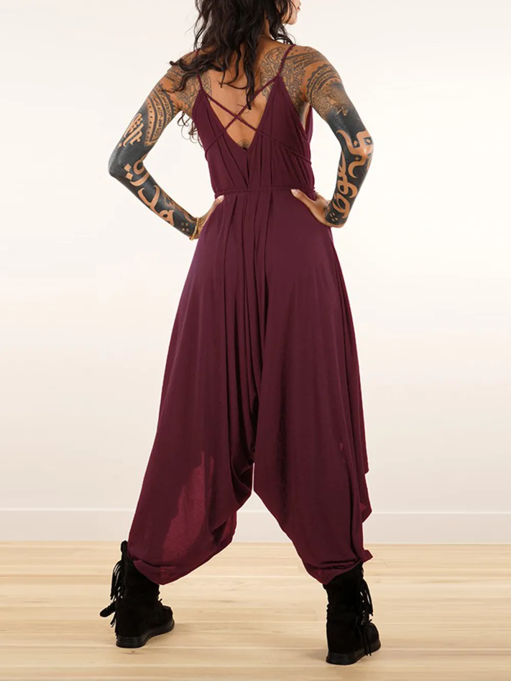 Loose And Reversible Strappy Jumpsuit